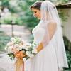 AiberLisha Womens 1 Tier Tulle Fingertip Length Wedding Bridal Veil With Metal Comb Ivory 37.4"(95cm) view 3