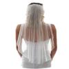 AiberLisha Womens 1 Tier Tulle Elbow Length Wedding Bridal Veil With Metal Comb Ivory 28"(70cm) view 1