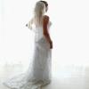 AiberLisha Womens 1 Tier Tulle Elbow Length Wedding Bridal Veil With Metal Comb Ivory 28"(70cm) view 3