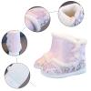 112T High Heel Cotton Boots Kids Boys Cloth Embroidered Shoes Hanfu Shoes Chinese Year Boots (Pink, 13 Little Child) view 3