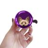 WIRESTER Purple Aluminum Round Bike Bell, Classic Ring Bicycle Bell, Bike Accessories Bell Ring for Adults Kids Girls Boys - Yorkshire Terrier Dog view 4