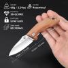 Vickay Pocket Knife, Folding Knife, 2.75" 8Cr13MoV Steel Blade, Wood Handle EDC Knife for Men & Women, Outdoor Camping, Tactical, Hunting, Hiking, Survival - Fathers Day Gift view 2