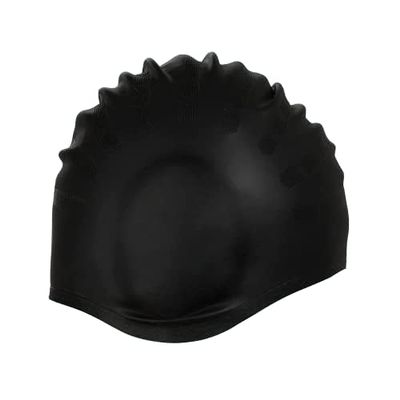 Silicone Swimming Cap with Ear Protection, Swimming Cap for Men, Swimming Caps for Women, Swimming Cap for Kids. Suitable for Long Hair Swimming Cap and Ergonomically
