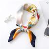 GLigeT Scarf Women Silk Scarf Pattern Neck Hair Band Foulard Square Head Tie Print Scarves Chunky Oversized Winter/Fall (Color : A) view 2