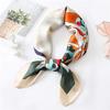 GLigeT Scarf Women Silk Scarf Pattern Neck Hair Band Foulard Square Head Tie Print Scarves Chunky Oversized Winter/Fall (Color : A) view 3