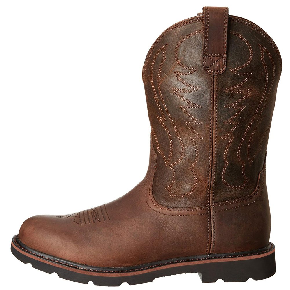 Jueshanzj Men's Boots Western Cowboy Boots Brown 11