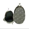 (0221) Unin Fiber, Made in Japan, Futagoshi Crepe, Japanese Pattern, 2.5 Inch Round Purse Purse [Sayaya-Shape, Black], [Sagami-shape], 8cm9cm2.5cm view 1