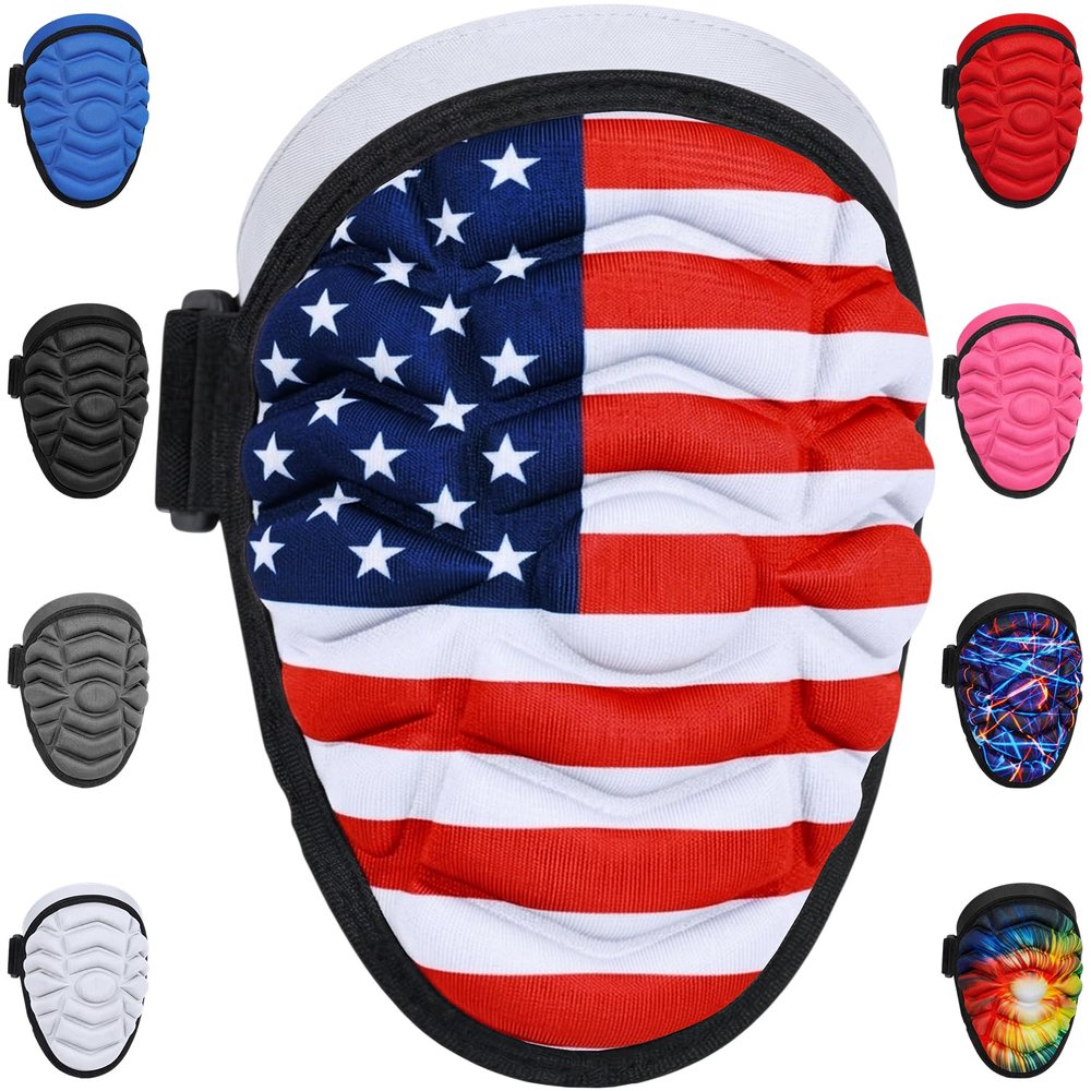 Exxact Sports Defender Baseball Elbow Guard, Batters Softball Elbow Guard Baseball Youth & Adult with Adjustable Straps - (USA Flag, ASM)