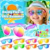 Kids Sunglasses Valentines Party Favors, Translucent Toddler Sunglasses Bulk for Boys Girls, Goodie Bags Stuffers for Kids Classroom, Pool Beach Party Favors Graduation Birthday Gifts - 16 Packs view 2