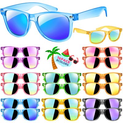 Kids Sunglasses Bulk Party Favors, Boys Girls Valentines Day Gifts Sunglasses for Kids Age 3-8, Birthday Goodie Bags Stuffers for Pool Beach Party Supplies, End of the Year Gifts for Students - 16PCS