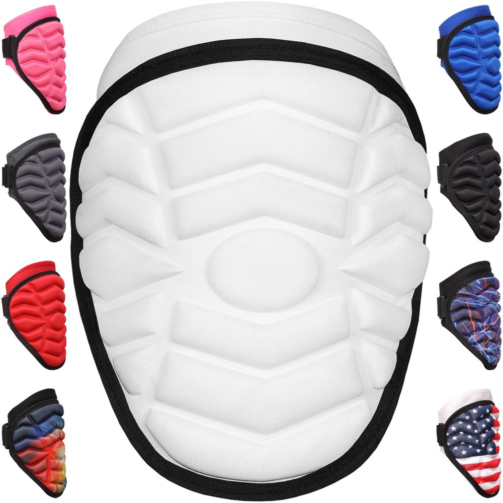 Exxact Sports Defender Baseball Elbow Guard, Batters Softball Elbow Guard Baseball Youth & Adult with Adjustable Straps - (White, ALXL)
