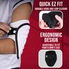 Exxact Sports Defender Baseball Elbow Guard, Batters Softball Elbow Guard Baseball Youth & Adult with Adjustable Straps - (White, ALXL) view 3