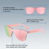 FEISEDY Trendy Rimless Mirrored One Piece Lens Sunglasses Reflective Sun Glasses B4155 view 4