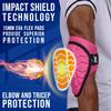 Exxact Sports Defender Baseball Elbow Guard, Batters Softball Elbow Guard Baseball Youth & Adult with Adjustable Straps - (Pink, ALXL) view 2