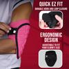 Exxact Sports Defender Baseball Elbow Guard, Batters Softball Elbow Guard Baseball Youth & Adult with Adjustable Straps - (Pink, ALXL) view 3