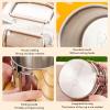 Haofy Stainless Steel Water Cup, 2 Pack Portable Camping Mug with Foldable Handle for Outdoor Travel Hiking (350ML) view 3