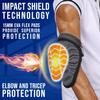 Exxact Sports Defender Baseball Elbow Guard, Batters Softball Elbow Guard Baseball Youth & Adult with Adjustable Straps - (Dark Grey, ALXL) view 2