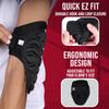 Exxact Sports Defender Baseball Elbow Guard, Batters Softball Elbow Guard Baseball Youth & Adult with Adjustable Straps - (Black, ASM) view 3
