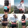 AWKSPORTS Running Hydration Belt with Zipper Pocket for Women and Men, Bounce Free, Lightweight Fanny Pack and Waist Pack for Climbing Jogging Cycling Workout (Blue with 250ml flask,L/XL) view 2