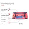 AWKSPORTS Running Hydration Belt with Zipper Pocket for Women and Men, Bounce Free, Lightweight Fanny Pack and Waist Pack for Climbing Jogging Cycling Workout (Blue with 250ml flask,L/XL) view 4