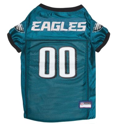 Pets First NFL Philadelphia Eagles Dog Jersey, Size Large, Football Shirt Costume for Pet, Dog Sports T-Shirt, NFL Team Clothing for Cats, Licensed Pet Apparel Available in 7 Sizes and 32 Teams