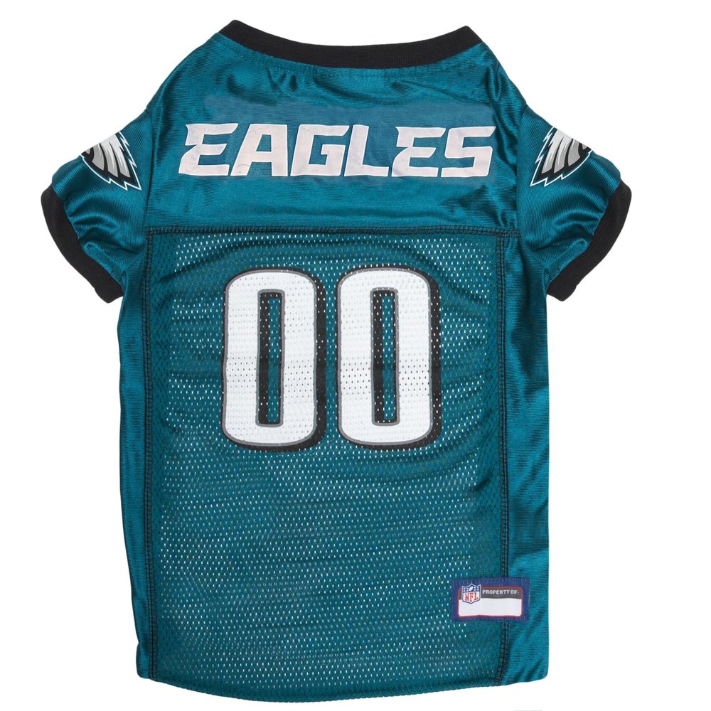 Pets First NFL Philadelphia Eagles Dog Jersey, Size Large, Football Shirt Costume for Pet, Dog Sports T-Shirt, NFL Team Clothing for Cats, Licensed Pet Apparel Available in 7 Sizes and 32 Teams