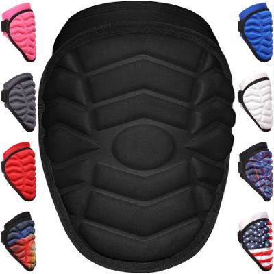 Exxact Sports Defender Baseball Elbow Guard, Batters Softball Elbow Guard Baseball Youth & Adult with Adjustable Straps - (Black, ALXL)