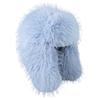 jweemax Artificial Fur Winter Trapper Hat, Winter Ushanka Hat, Aviator Winter Hat, Trapper Hat, Solid Color, Blue view 2