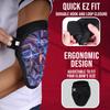 Exxact Sports Defender Baseball Elbow Guard, Batters Softball Elbow Guard Baseball Youth & Adult with Adjustable Straps - (Lazer, ALXL) view 3