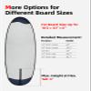 Abahub Premium 10'0 x 33 SUP Travel Bag, Foam Padded Stand-up Paddleboard Cover Case, Paddle Board Carrying Bags for Paddleboarding, Outdoor, Airplane, Car, Truck, Upgraded Fabrics Blue view 2