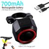 crazy sport Bike Tail Light and Alarm Automatic Brake Light Wireless Remote Control USB Rechargeable Front Rear Bicycle Light Waterproof view 2