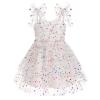 Toddler Tea Party Dress: Flower Girl Dress, Baby Girls Tutu Cake Smash Dress Summer Pageant Backless Fairy Princess Birthday Sequin Baptism Ruffle Tulle Easter Photoshoot White & Star 18-24 Months view 1