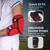 Exxact Sports Defender Plus Baseball Elbow Guard Youth & Adult, Batters Softball Elbow Guard Baseball with Adjustable Straps - (Red, ASM) view 3