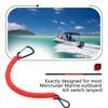 AFEISOL Boat Key Lanyard Fit Most Marine Outboard, Replace 8M0092850 Boat Engine Stop Kill Switch Emergency Safety Cut Off Cord (Red) view 4