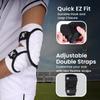 Exxact Sports Defender Plus Baseball Elbow Guard Youth & Adult, Batters Softball Elbow Guard Baseball with Adjustable Straps - (White, Youth) view 3