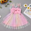 Birthday Dress for 1 Year Girl: Baby Girl Dress - Toddler Tutu Cake Smash Dress Summer Pageant Backless Fairy Princess Birthday Party Sequin Baptism Ruffle Tulle Easter Sundress Rainbow 18-24 Months view 3