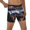 ACTYDER Airplane Aircraft Cockpit Men's Boxer Briefs, Mens Trunks Underwear Wicking-Breathable Underpants X-Large Black view 4