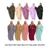 Abayas for Women Abaya Full Length Dubai Turkey Kaftan Jilbab Burkas Muslim Hijab Dress Batwing Sleeve Arabian Robe Ramadan Prayer Dresses Modest Islamic Casual Clothes Khaki One Size view 3