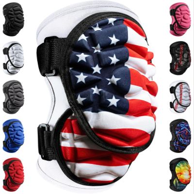 Exxact Sports Defender Plus Baseball Elbow Guard Youth & Adult, Batters Softball Elbow Guard Baseball with Adjustable Straps - (USA Flag, ASM)