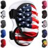 Exxact Sports Defender Plus Baseball Elbow Guard Youth & Adult, Batters Softball Elbow Guard Baseball with Adjustable Straps - (USA Flag, ASM) view 1