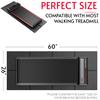 Crostice Walking Pad Mat 26 x 60, 1/4 Thick Floor Mat for Under Desk Treadmill for Carpet & Hardwood, Shock Absorption Protector for Small Mini Treadmill, Waterproof & Anti-Slip, Heavy-Duty view 2