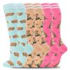 fenglaoda Compression Socks for Women Men Support Circulation 6 Pairs Socks For Nurse, Travel, Flight view 1