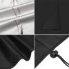 Eljeczt Golf Cart Cover 2-4 Passenger Universal 210D Outdoor Waterproof UV Resistant Golf Cart Covers with Zipper Closure for Club Car Sunproof Dustpro,108in,Silver view 4