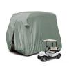 Golf Cart Covers 4 Passenger Heavy Duty Club Car Extended Roof Golf Cart Rain Cover with Zipper Closure 210D Outdoor Waterproof Sunproof UV Resistant,108in,Khaki view 1