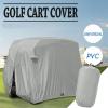 Golf Cart Covers 4 Passenger Heavy Duty Club Car Extended Roof Golf Cart Rain Cover with Zipper Closure 210D Outdoor Waterproof Sunproof UV Resistant,108in,Khaki view 4