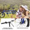 BGGFNZ Foldable Tandem Bike, 20 Inch Family Tandem Bikes for Adults, Adjustable 7-Speed Tandem Bicycles Beach Cruiser Bike for Travel and Couple Riding, High Carbon Steel Frame view 3