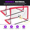 Swpeet 15Pcs 4x3 FT Soccer Goals Mini Goals with Carry Bag, L-Shaped Connection, Fiberglass Rod and Ground Peg, Practice Soccer Net Soccer Training Equipment for Backyard Outdoor Sports Games view 3