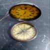 Antique Watch and Compass for Hiking, Survival Instrument, Brass Compass with Watch/Nautical Marine Brass Compass with Watch, Nautical Brass Compass with Watch view 1