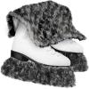 RoundFunny Ice Skate Blade Covers,Winter Skate Guards Figure Hockey Blade Cover for Girls Boys Winter Gift(Small,Gray) view 1
