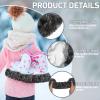 RoundFunny Ice Skate Blade Covers,Winter Skate Guards Figure Hockey Blade Cover for Girls Boys Winter Gift(Small,Gray) view 3
